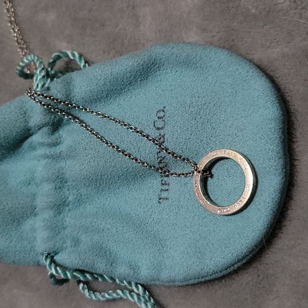 Tiffany Circle Pendant with Chain